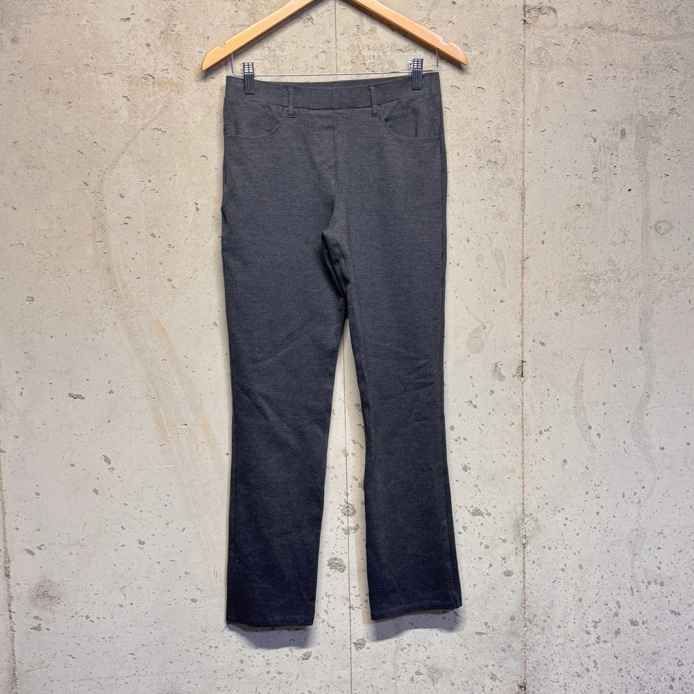 Quince Ponte Straight Leg Pants Wmns S Charcoal Grey Stretch Workwear Minimalist